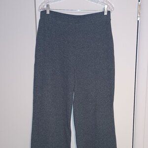 Zara wide leg charcoal gray lounge pant